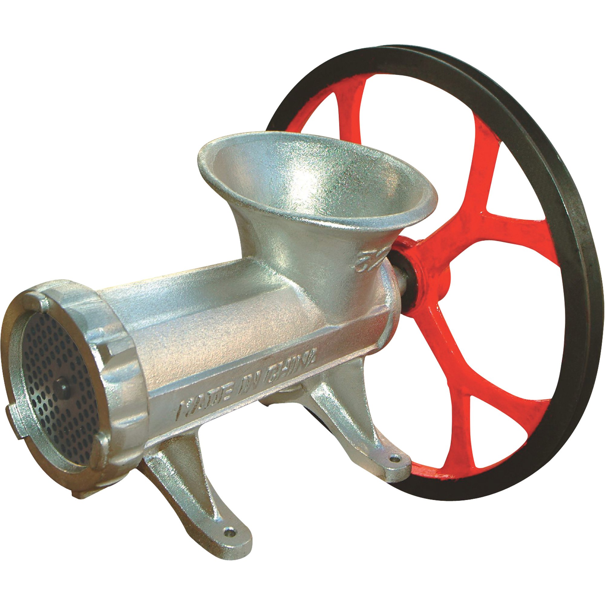 Kitchener #32 Meat Grinder with V-Belt Pulley